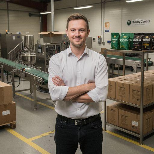 Rôzne balenia tradičných slovenských čajových zmesí na drevenom stole.